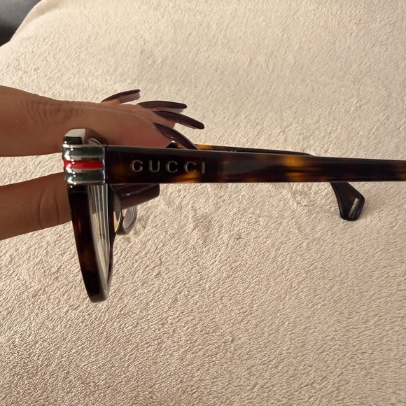Gucci Brown Tortoiseshell Glasses - Picture 4 of 11
